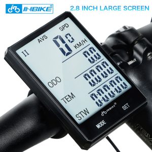 inbike 2.8'' large screen bicycle computer wireless bike computer rainproof speedometer odometer cycling measurable satch