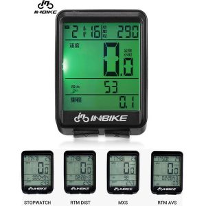 inbike rainproof bike computer speedometer measurable temperature satch