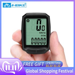 inbike waterproof bike computer digital speedometer cycle velo computer odometer with backlight bicycle satch ic528