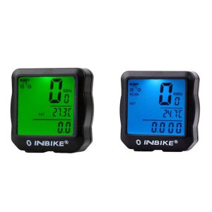 inbike wired bicycle odometer waterproof backlight lcd digital cycling bike computer speedometer suit for most bikes