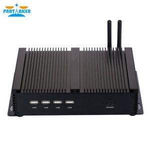 ipc fanless mini industrial pc with intel windows i5 3317u processor and dual lan 4*rs232 com port