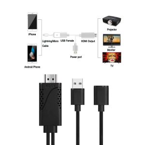 iphone to hdmi cable adapter,lightning digital av adapter hdmi 1080p hdtv cable for iphone, ipad, samsung android