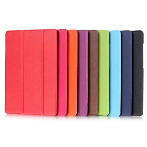 kindle fire7 leather case tablet pc cases bags chester protective cover three fold protection shell tablet pc accessories 012