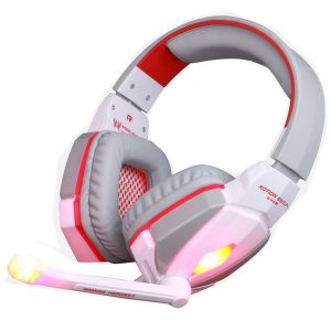 kotion each g4000 stereo gaming headphone headset headband with mic volume control for pc game dhl free