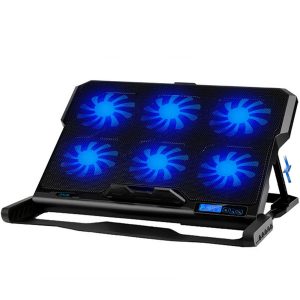 lapcooler cooling pad with silence led fans 2 usb port adjustable notebook holder for macbook air/pro 12 - 17.3 hot