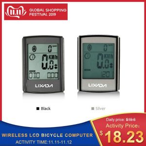 lixada multifunctional waterproof wireless lcd bicycle computer speedometer satch speedometer water-resistant digital