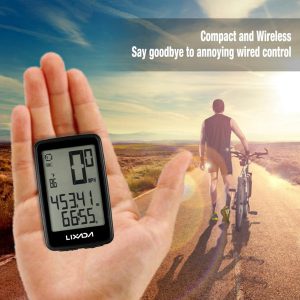 lixada usb rechargeable wireless bike cycling computer with bicycle speedometer odometer bike accessories