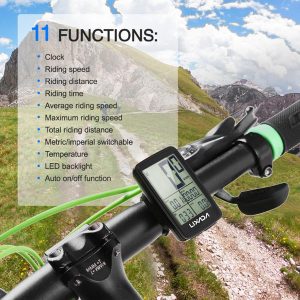 lixada wireless bike cycling computer bicycle speedometer odometer 11 fuction bike computer usb rechargeable