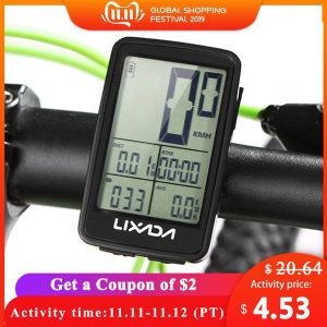 lixada wireless cycling computer usb rechargeable bike computer speedometer rainproof mtb bike odometer temperature satch