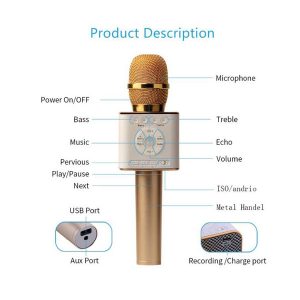 magic q9 bluetooth wireless microphone handheld microfono ktv with speaker mic loudspeaker karaoke q7 upgrade for android phone