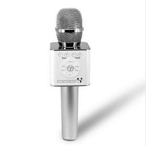 magic q9 bluetooth wireless microphone handheld microfono ktv with speaker mic loudspeaker karaoke q7 upgrade for android phone 30pcs