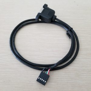 mainboard internal 5pin usb female to usb2.0 b female dupont data cable cord panel mount for printer motherboard pc diy 50cm