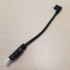 micro hdmi to hdmi data transfer cable male to male right elbow black 20cm