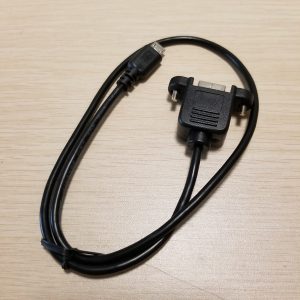 micro usb to type b usb printing cable male to female with pannel mount & screws black 50cm for printer