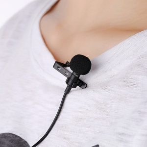 mini 3.5mm jack microphone lavalier tie clip microphones microfono mic for speaking speech lectures 1.5m long cable ing