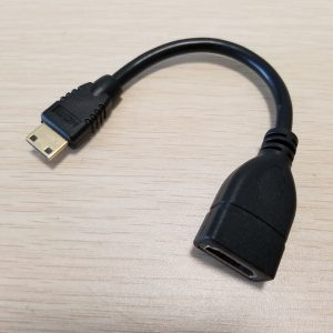 mini hdmi male to mini hdmi female adapter data cable black 15cm