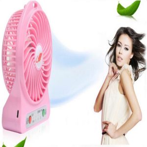 mini protable fan f95b multifunctional usb rechargerable kids table fan led light 18650 battery adjustable 3 speed multi color 1pcs/lot