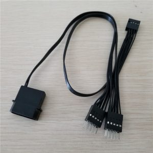 motherboard mainboard usb 9pin dupont data extension power cable female to male splitter type black 50cm+10cm