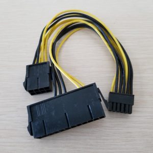 motherboard workstation 24pin + 8pin to 12pin transfer adapter power cable 18awg for dell c6100