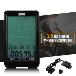 mtb road bike computer satch wireless / wired bike computer cycling odometer big screen cyclocomputer speedmeter