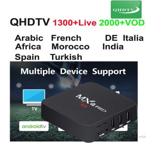 mxq pro with 1year qhdtv france programs arabic european live smart tv device android box 1gb ram 8gb rom mxqpro qhdtv subscription code