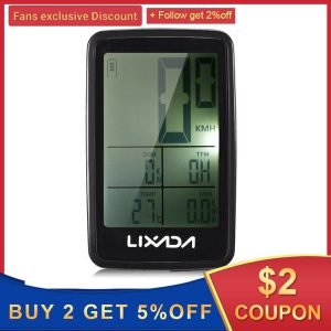 new lixada wireless bike bicycle computer usb rechargeable bicycle speedometer odometer cycling accessories mount holder