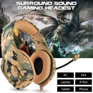 onikuma k1 ps4 gaming headset casque wired pc stereo earphones headphones with microphone for new xbox one/laptablet gamer