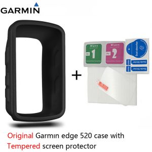 original garmin edge 520 plus case with screen protector garmin edge 520 case w/ gps computer tempered / toughened screen film