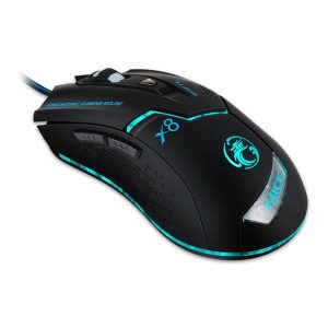 original imice x8 wired gaming professional mouse 3200dpi usb optical mouse 6 buttons computer gamer mouse for pc lap100pcs