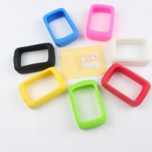 outdoor cycling computer silicone rubber protect case + lcd screen film protector for bryton r310