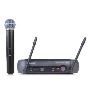 pgx pgx24 beta58 uhf karaoke wireless microphone system with super cardioid beta handheld microfone microfono mic