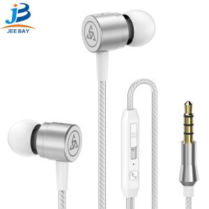 ptm d1 in ear earphones zinc alloy volume control headsets bass sound earbuds sport noise cancelling headphone with mic for gaming headset