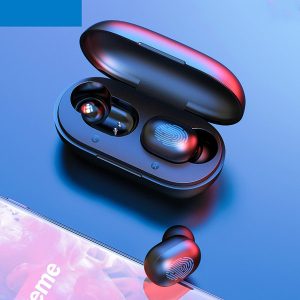 pvflymk gt1 tws fingerprint touch bluetooth earphones hd stereo wireless headphones noise cancelling gaming headset with box