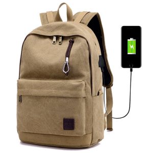 school backpack simple canvas backpack male/female school lapbackpack for teenagers travel bagpack rucksack