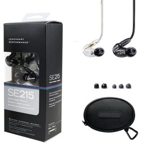 se215 earphones english version black clear in-ear earphones handsheadset quality