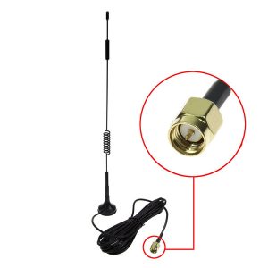 sma 7dbi high gain 4g lte cprs gsm 2.4g wcdma 3g antenna with magnetic stand base