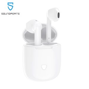 soundpeats bluetooth earbuds true wireless smart touch control earphones 30hrs playtime cvc noise cancellationtrueair display