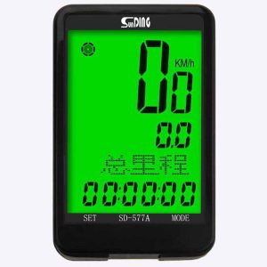 sunding luminous large screen bicycle speedometer wired computer waterproof bicycle code table riding speedometer 577a