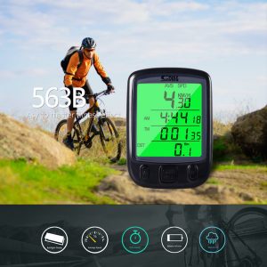 sunding sd 563b waterproof lcd display cycling bike bicycle computer odometer speedometer with green backlight sale