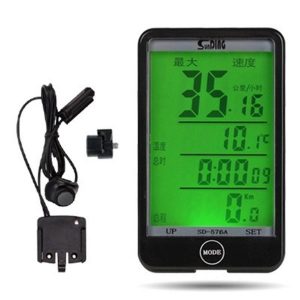 sunding sd-576a waterproof auto bike computer light mode touch wired bicycle computer cycling speedometer with lcd backlight