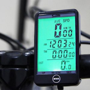 sunding sd-576c large screen waterproof wireless bike bicycle computer touch screen odometer lcd backlight bicycle accessories