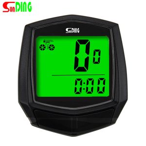 sunding sd-581a bike wired computer speedometer odometer cycling bicycle waterproof measurable temperature satch