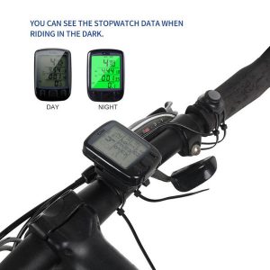 sunding waterproof lcd display cycling bike bicycle computer odometer speedometer with backlight monitor bicycle computer