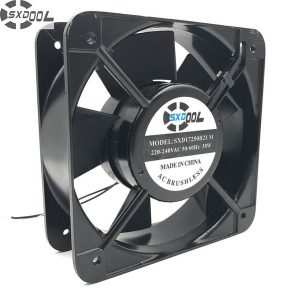 sxdool industrial ac cooling fan 150*150*50mm 50/60hz ac 220v 38w blower aluminum frame dual ball bearing