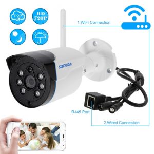 szsinocam 720P HD Wireless WIFI Bullet Waterproof IP Camera 1.0MP 1/4