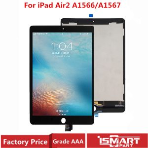 tested for ipad air 2 lcd assembly for ipad 6 a1567 a1566 lcd display with touch screen digitizer panel replacement