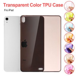 tpu soft case for ipad pro 12.9 inch 2017, 2018 ultra-thin slim silicone colorful transparent clear protective shell skin cover