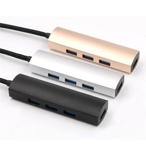 type-c to 4-port usb 3.0 hub 5gbps high speed hub adapter splitter portable for macbook lap30pcs dhl