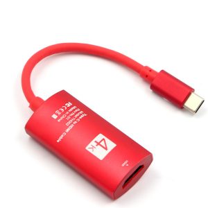 type-c to hdmi hd video s8 mate10 mobile phone universal same screen adapter converter for mckbook tablet red/black/white