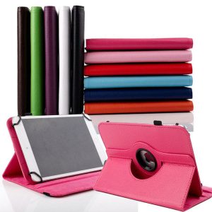 universal 360 rotating adjustable flip pu leather stand case cover for 7 8 10 10.1 10.2 inch tablet pc mid samsung ipad huawei xiaomi